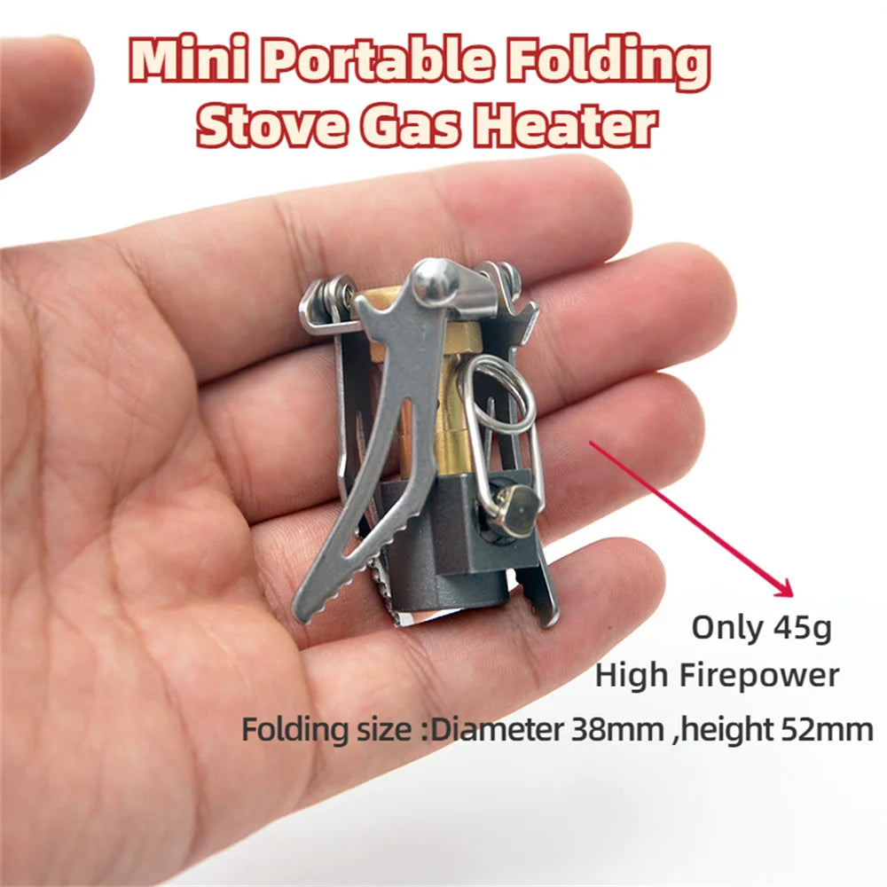 Mini Gas Stove Ultralight Foldable Durable Metal