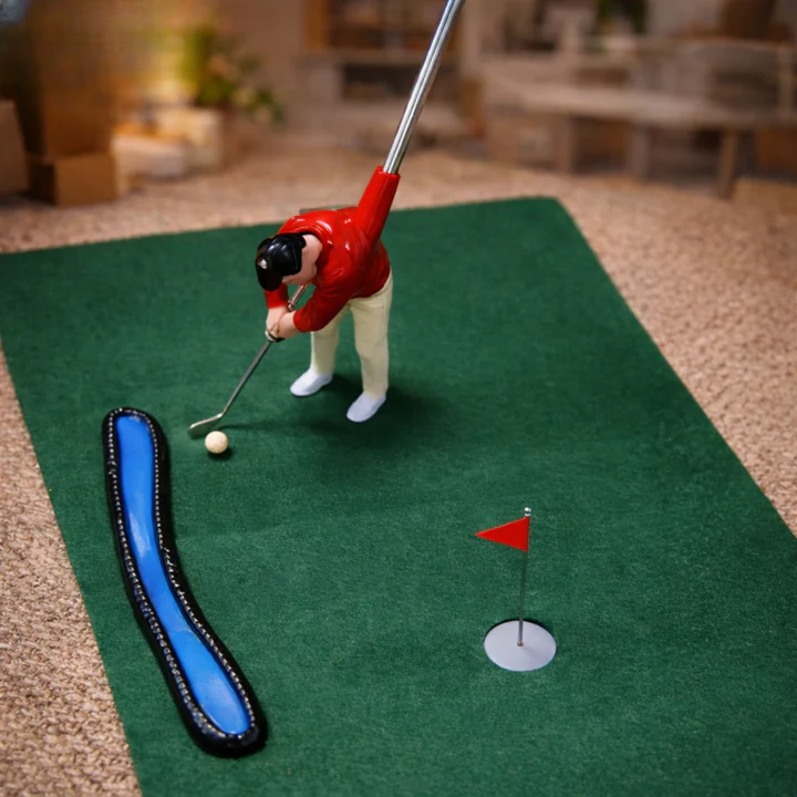 Mini Golf Set Indoor Customizable Obstacles & 6 Clubs