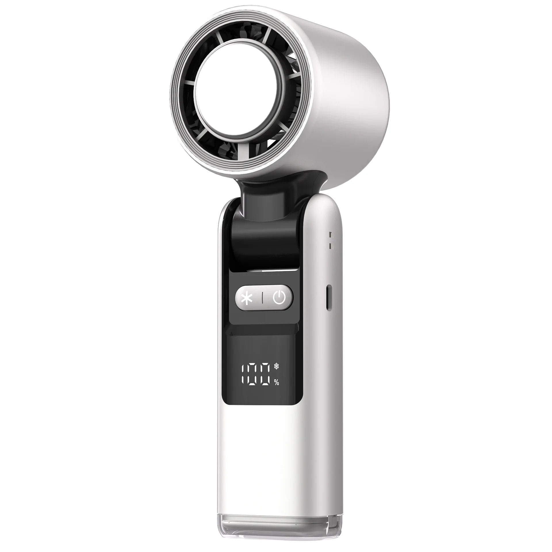 Mini Handheld Fan 100 Adjustable Speeds Foldable USB-C Rechargeable
