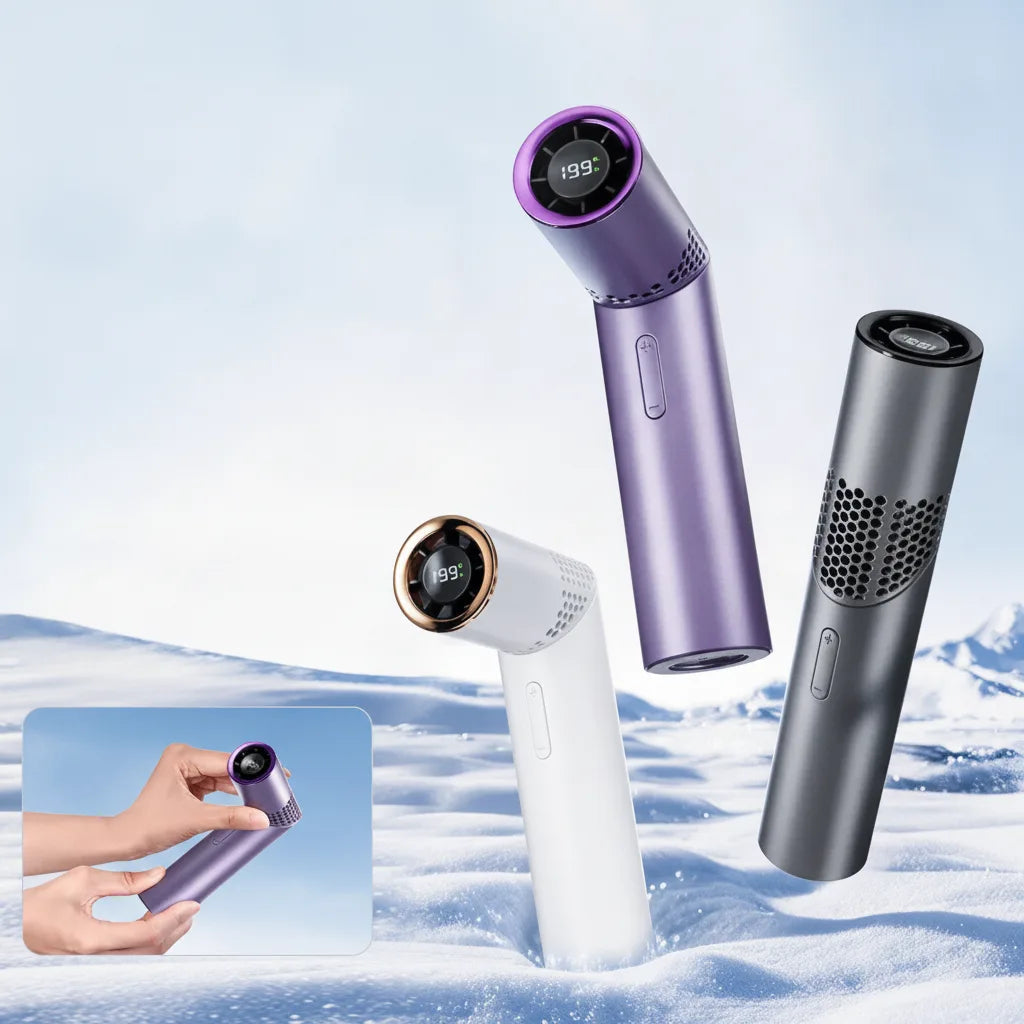 Mini Handheld Fan Foldable Lipstick USB Rechargeable 199 Speeds