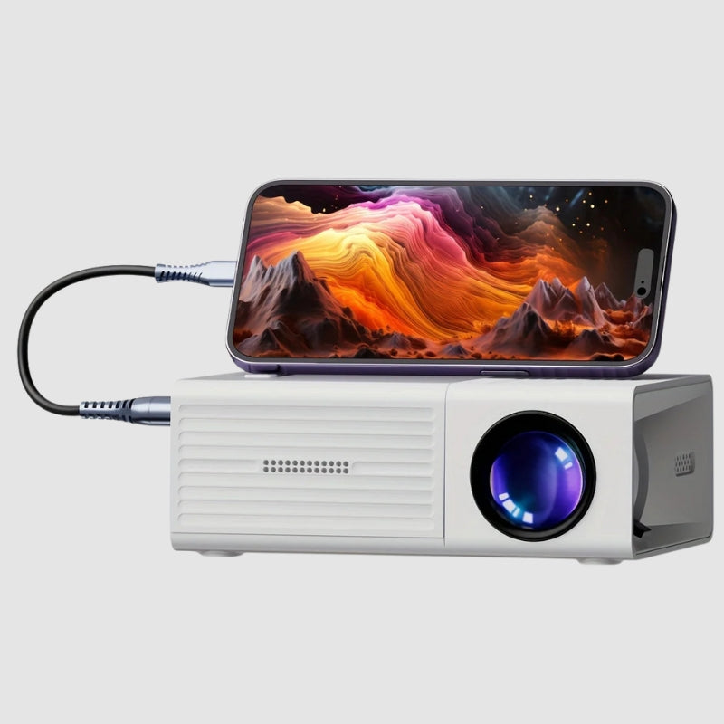 Mini Projector 3,000 Lumens Portable HDMI & USB