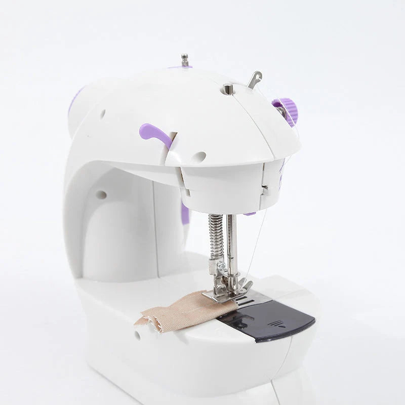 Mini Sewing Machine Double-Thread & Two-Speed Built-In Work Light