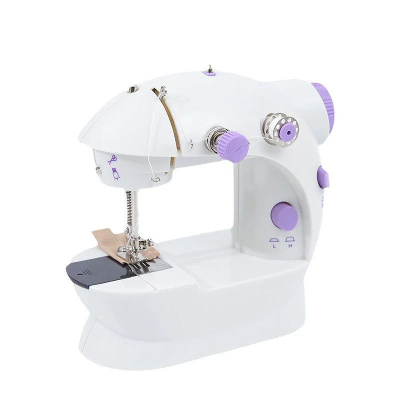 Mini Sewing Machine Double-Thread & Two-Speed Built-In Work Light