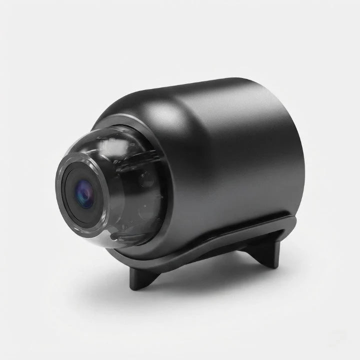 Mini Surveillance Camera 4K 360 Wide-Angle MicroSD Storage