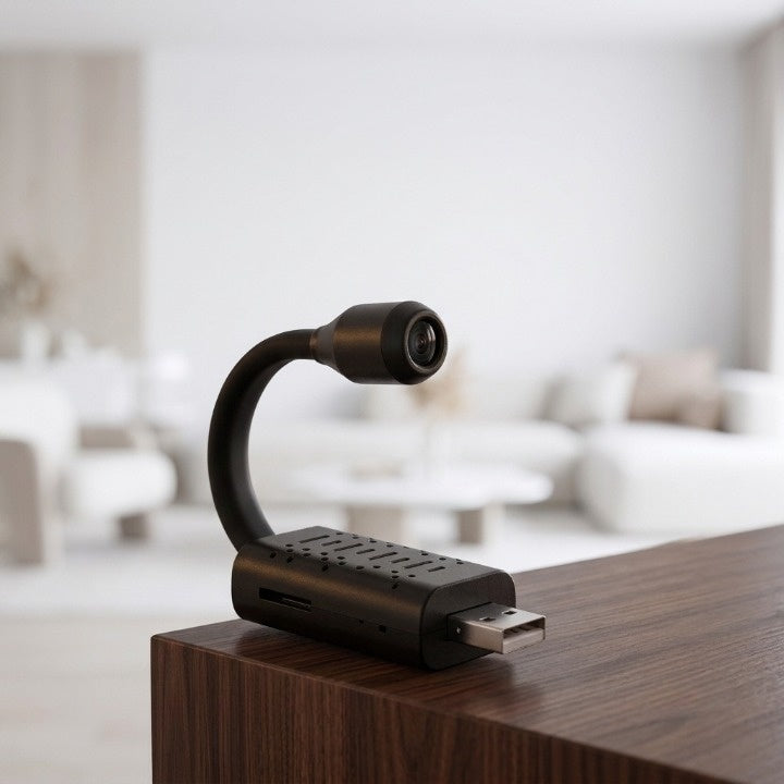 Mini Surveillance Camera Full HD 360-Degree AI Person Detection