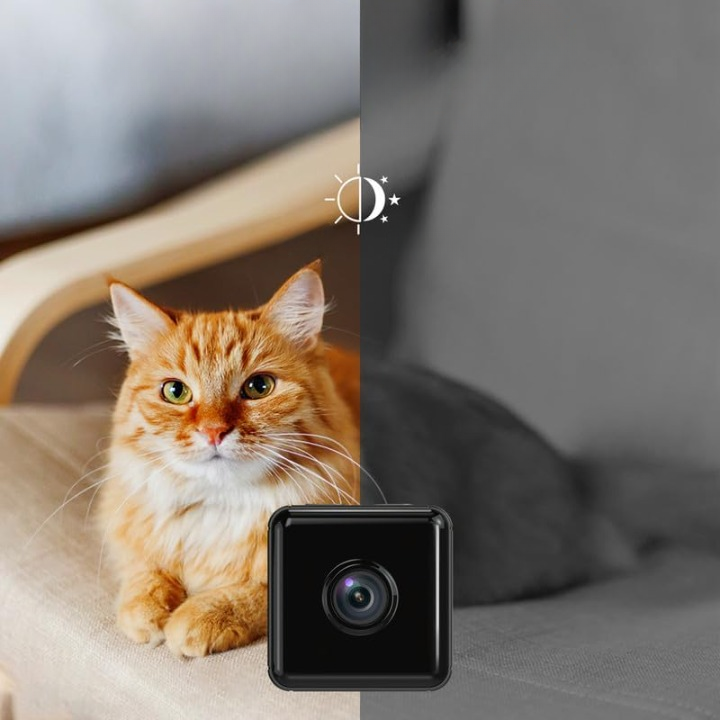 Mini Surveillance Camera HD 1080P Wi-Fi Streaming Magnetic Mount