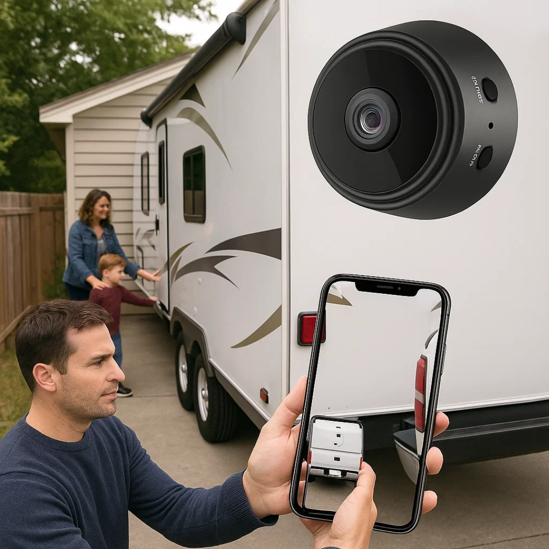 Mini Surveillance Camera Wi-Fi Hotspot Night Vision MicroSD Recording