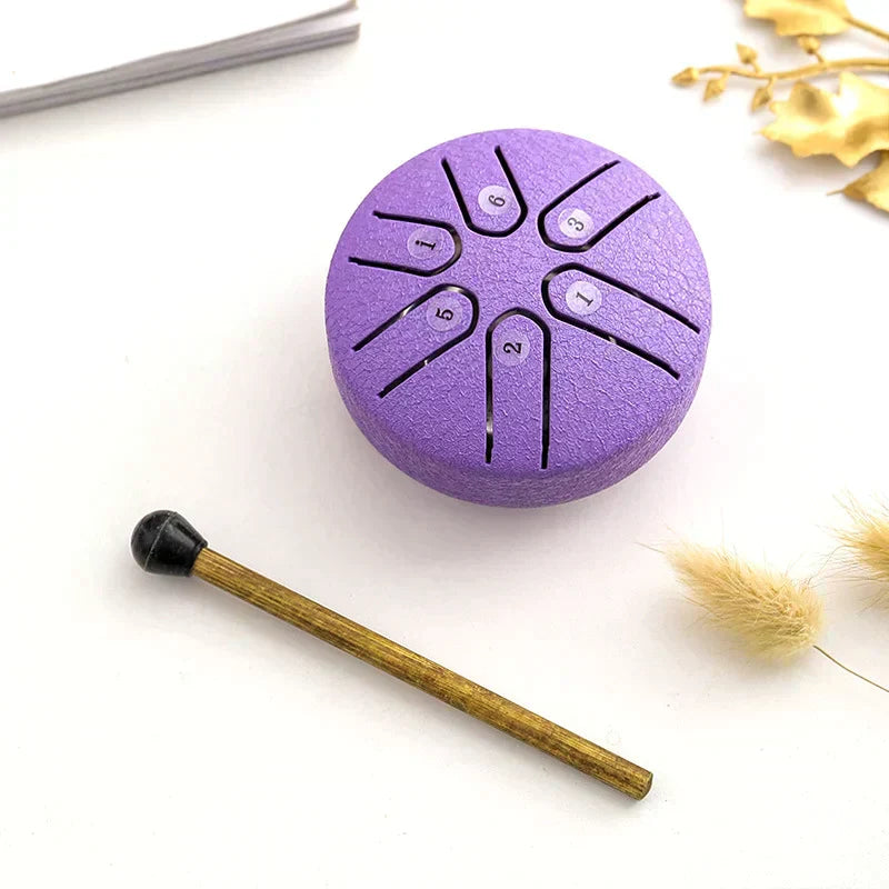 Mini Tongue Drum Metal 6-Note A Major Scale