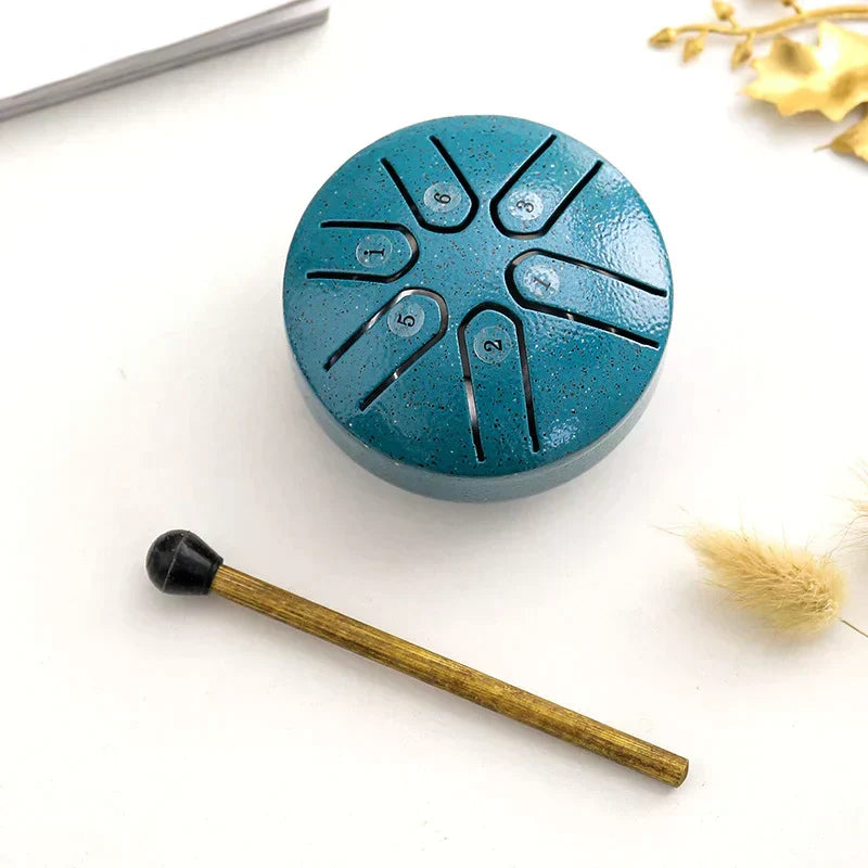 Mini Tongue Drum Metal 6-Note A Major Scale
