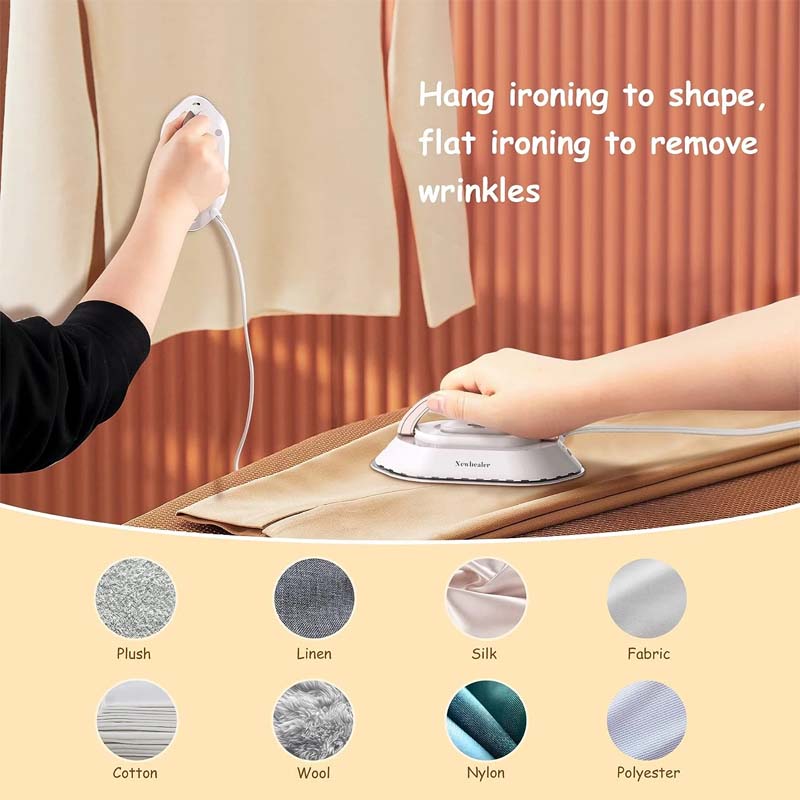 Mini Travel Iron Dual Voltage Ceramic Diamond Soleplate