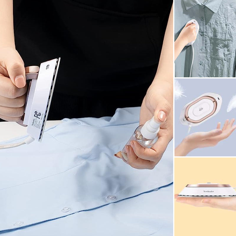 Mini Travel Iron Dual Voltage Ceramic Diamond Soleplate