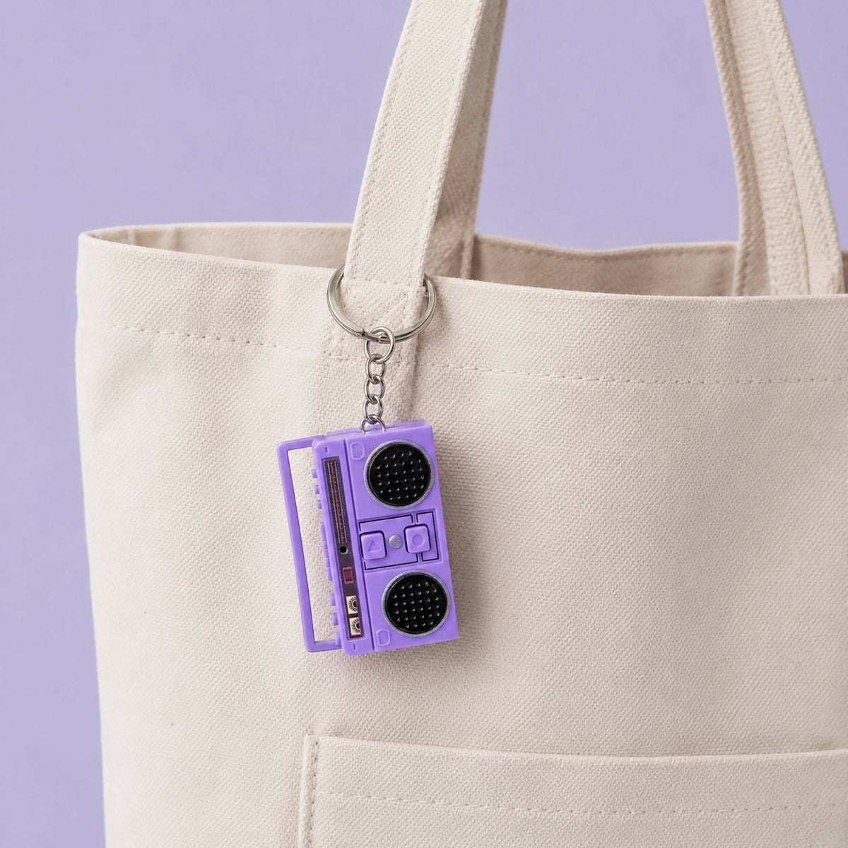 Mini Voice Recorder Keychain Retro Radio Recording & Playback