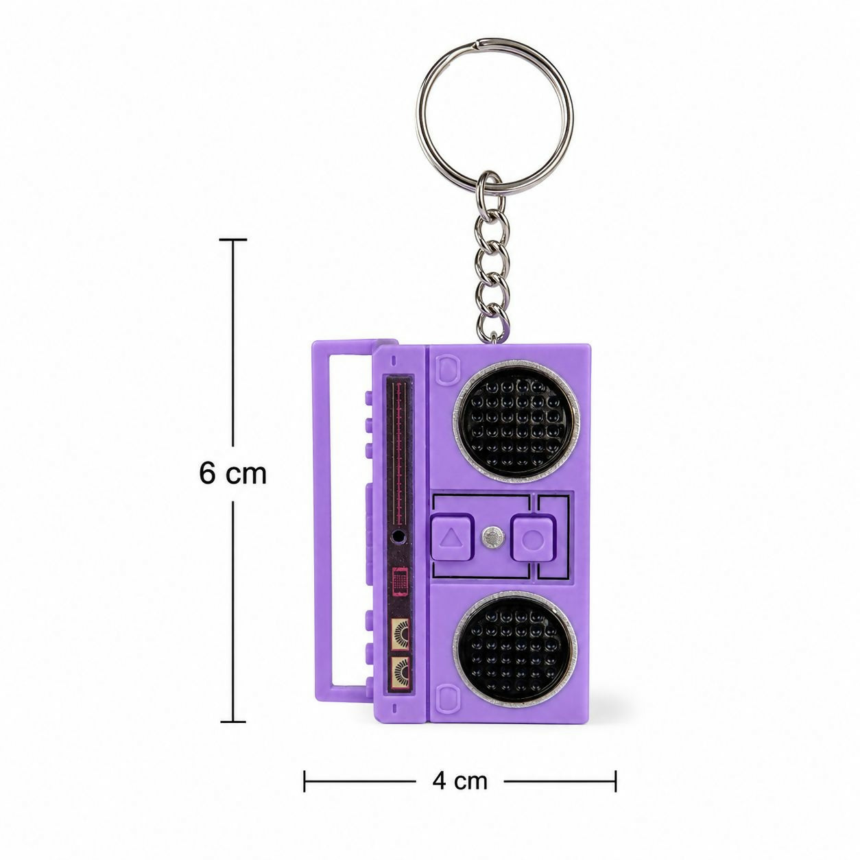 Mini Voice Recorder Keychain Retro Radio Recording & Playback