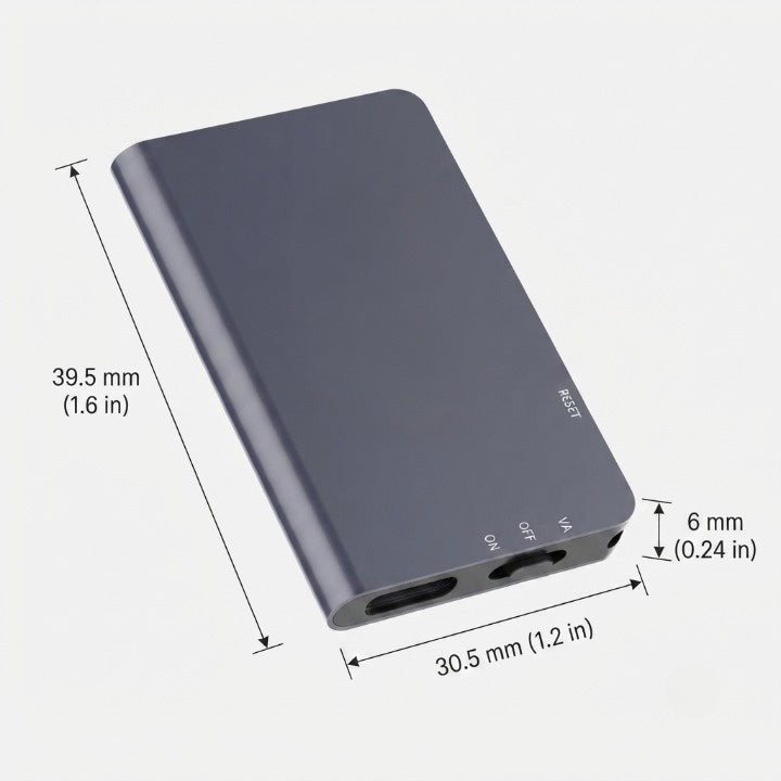Mini Voice Recorder Voice-Activated USB-C Fast Charge 50-Hour Battery
