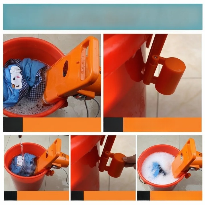 Mini Washing Machine Bucket-Mounted Digital Timer & Water Alarm