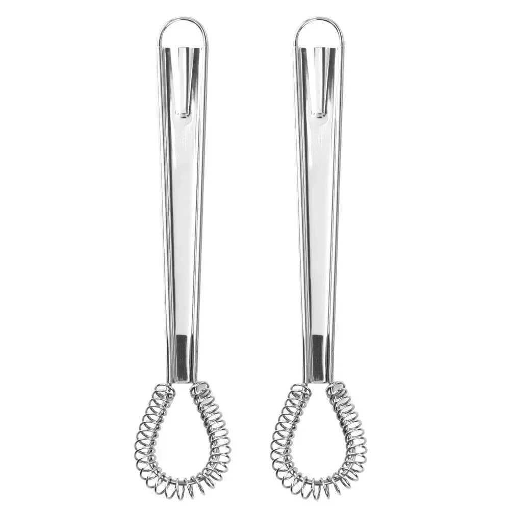 Mini Whisk Stainless Steel Spring-Action Lump-Free