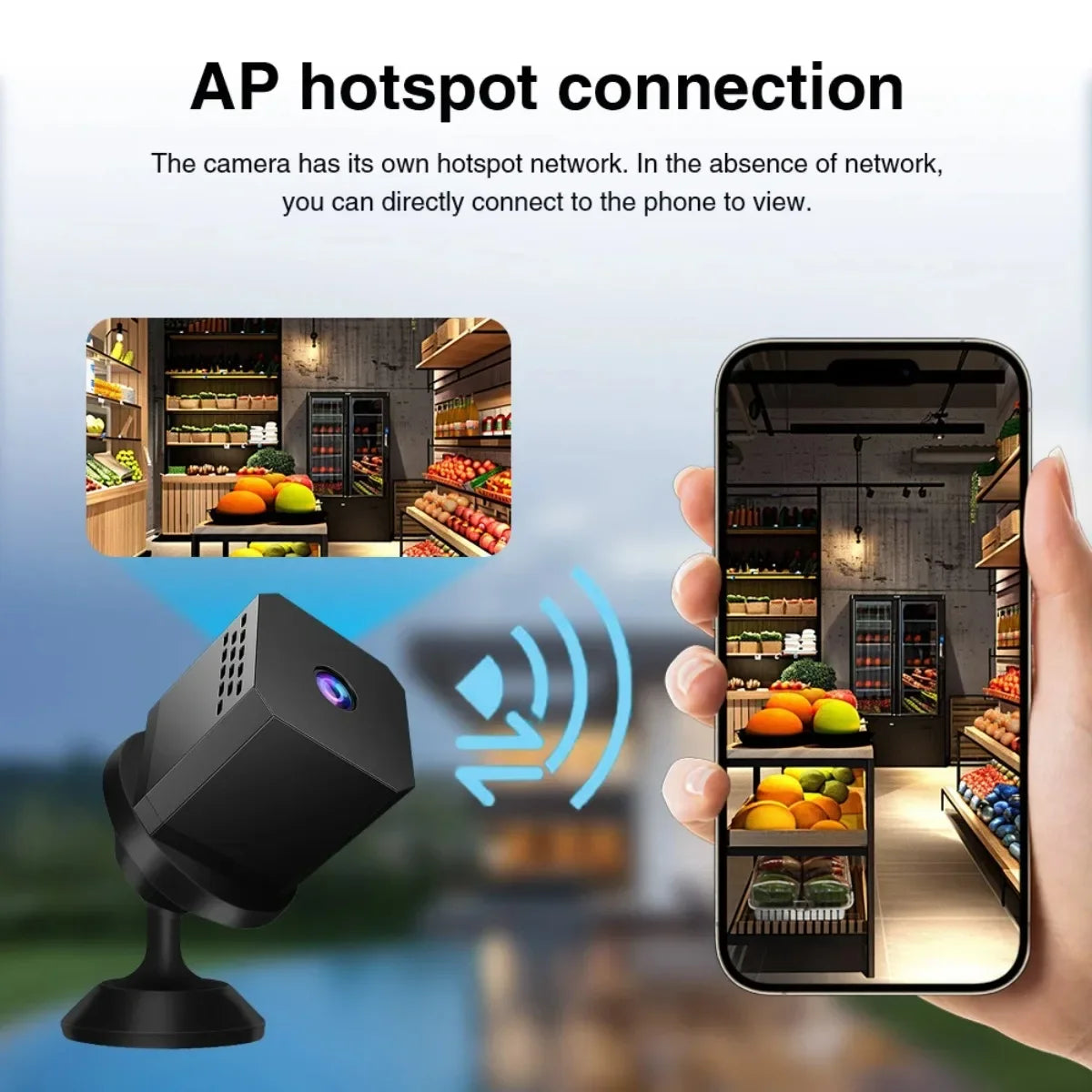 Mini Wi-Fi Camera Full HD Night Vision Battery Powered
