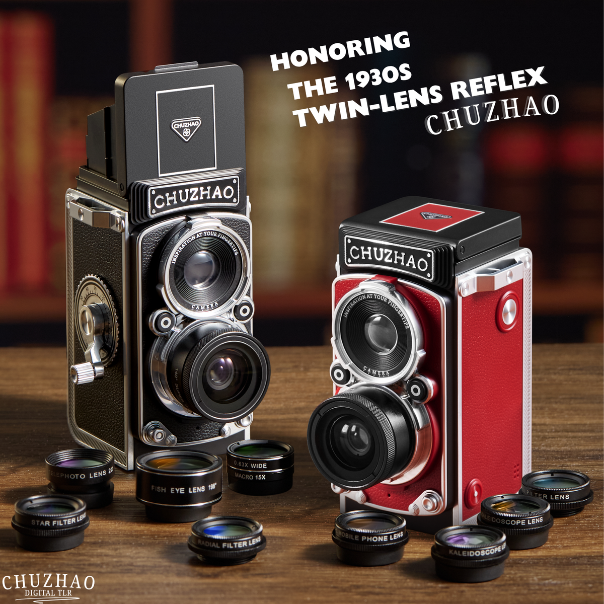 Mirrorless Camera Twin-Lens Reflex 12MP 10 Interchangeable Lenses