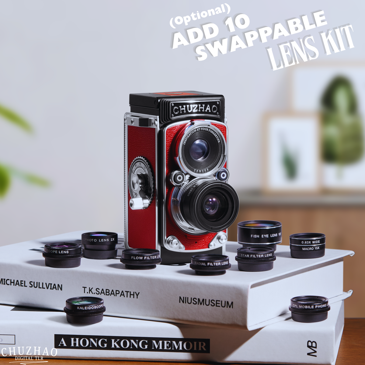 Mirrorless Camera Twin-Lens Reflex 12MP 10 Interchangeable Lenses