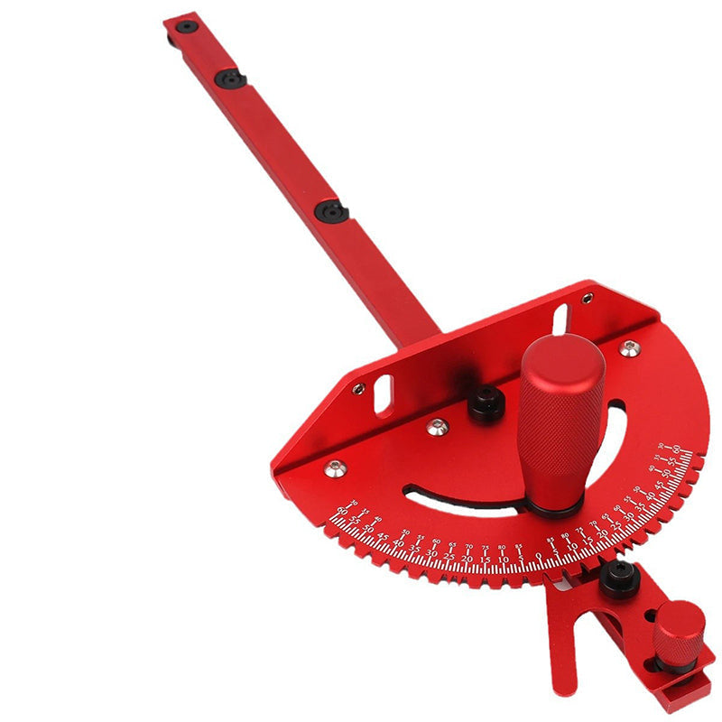 Miter Gauge Anodized Aluminum 0°–60° Non-Slip Rail