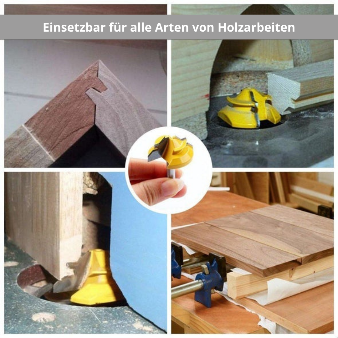 Miter Router Bit 45-Degree Carbide & Teflon Coated
