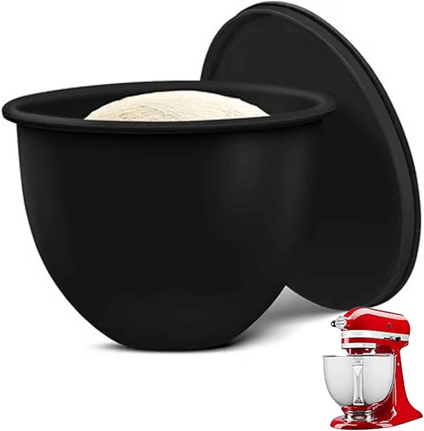 Mixing Bowl Insert Food-Grade Silicone Dishwasher-Safe Fits 4.5-5 Quart