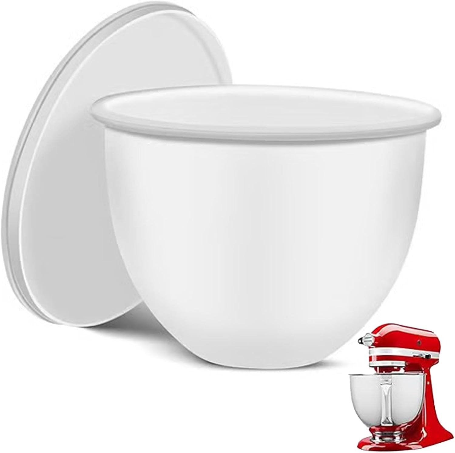 Mixing Bowl Insert Food-Grade Silicone Dishwasher-Safe Fits 4.5-5 Quart