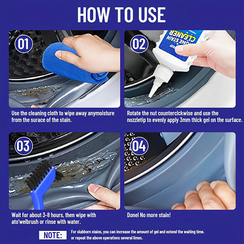 Mold & Stain Remover Gel Thick No-Scrub With Brushes