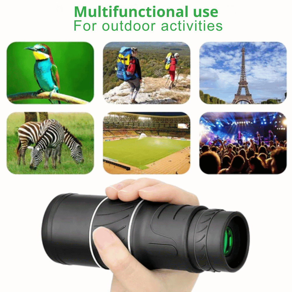 Monocular 16x Magnification BAK4 Prism Waterproof & Fog-Proof