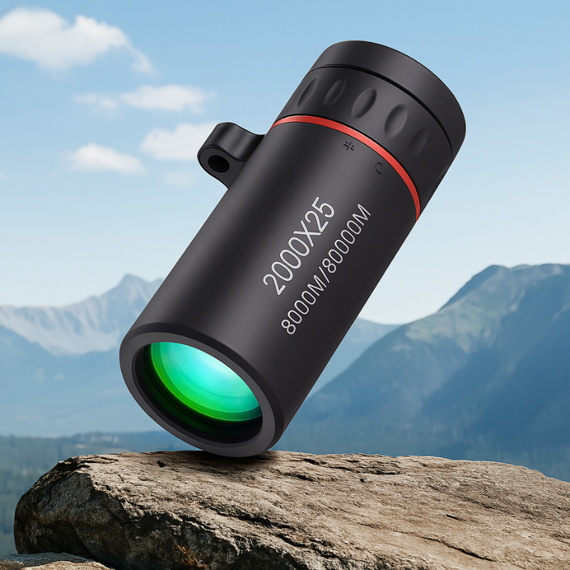 Monocular Telescope 2000x25 HD Pocket-Sized Phone Mount