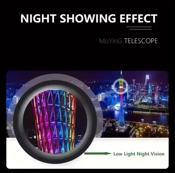 Monocular Telescope 2000x25 HD Pocket-Sized Phone Mount