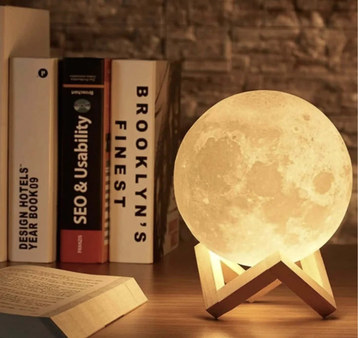 Moon Lamp 16 Colors Remote Control USB Rechargeable