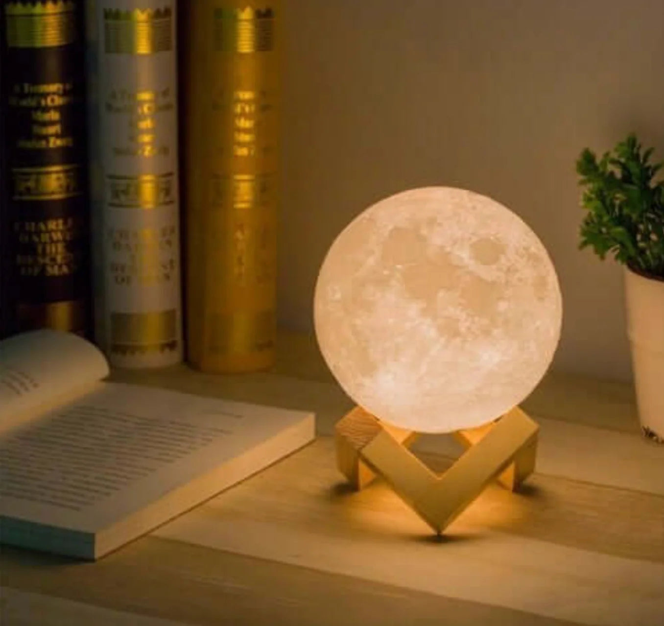Moon Lamp 16 Colors Remote Control USB Rechargeable