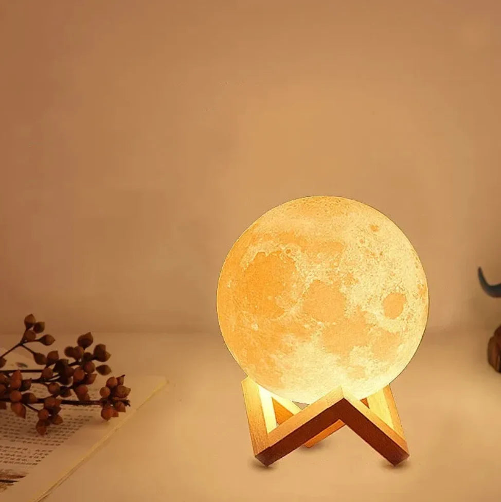 Moon Lamp 16 Colors Remote Control USB Rechargeable