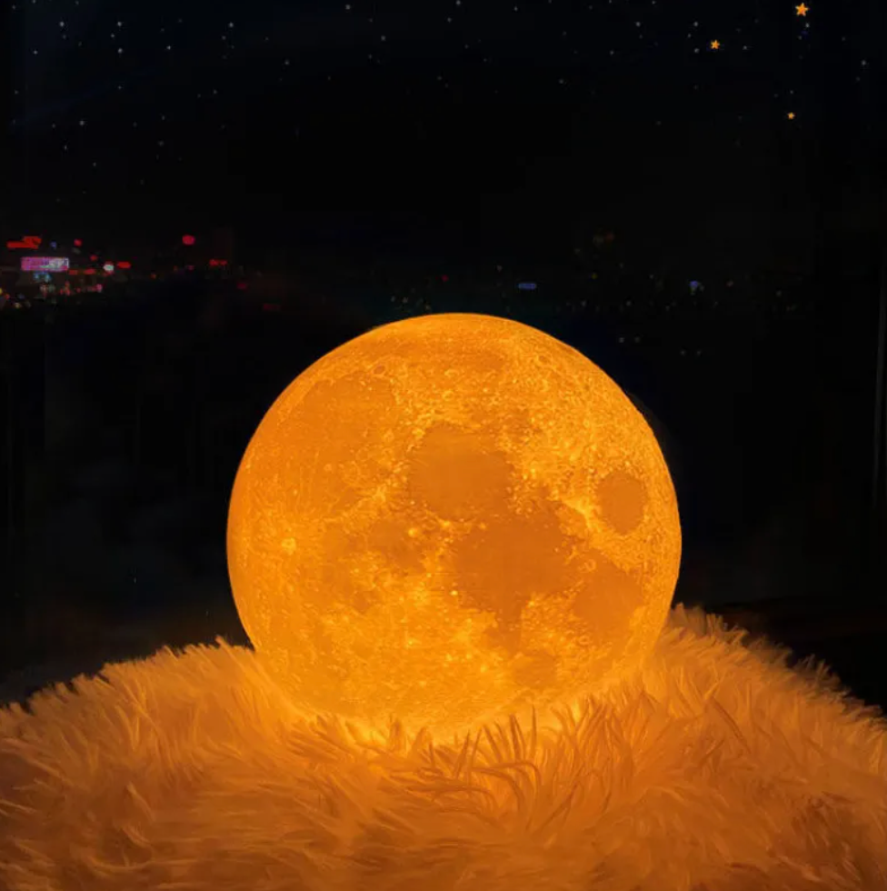 Moon Lamp 16 LED Colors Touch & Remote USB Rechargeable