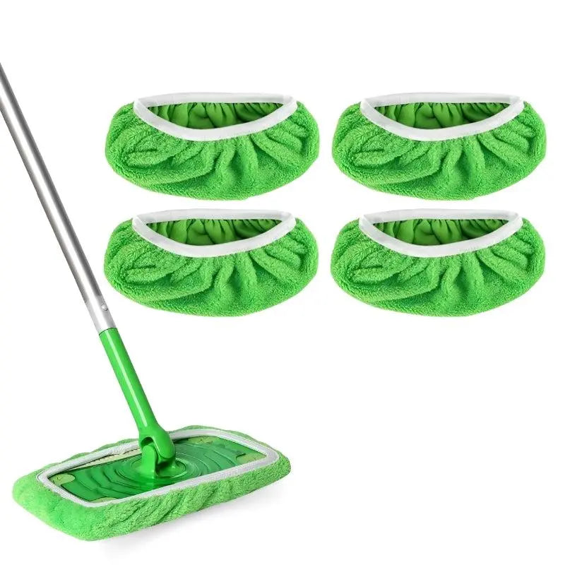 Mop Pads Fits 10-Inch Microfiber & Chenille 4-Pack
