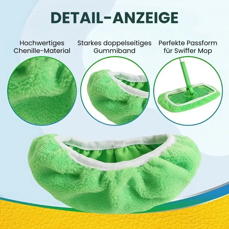 Mop Pads Fits 10-Inch Microfiber & Chenille 4-Pack