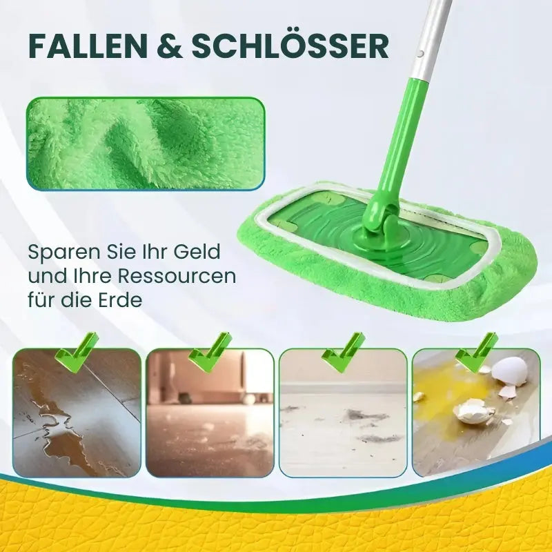 Mop Pads Fits 10-Inch Microfiber & Chenille 4-Pack