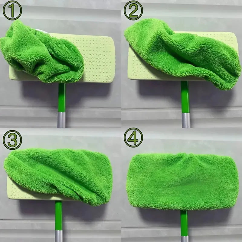 Mop Pads Fits 10-Inch Microfiber & Chenille 4-Pack