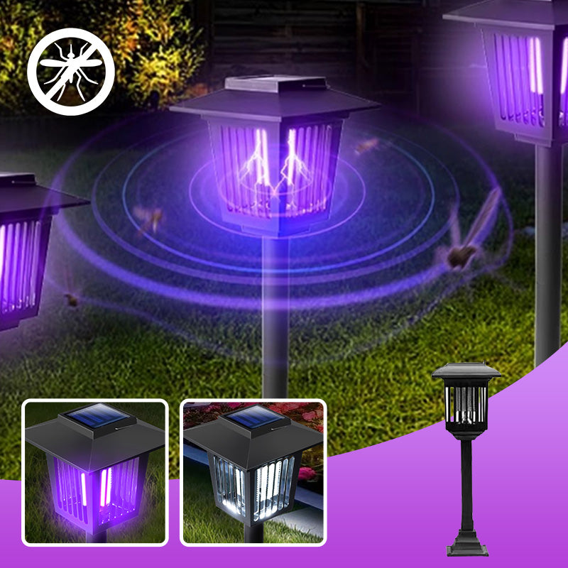 Mosquito Lamp Solar-Powered Auto Dusk Weatherproof