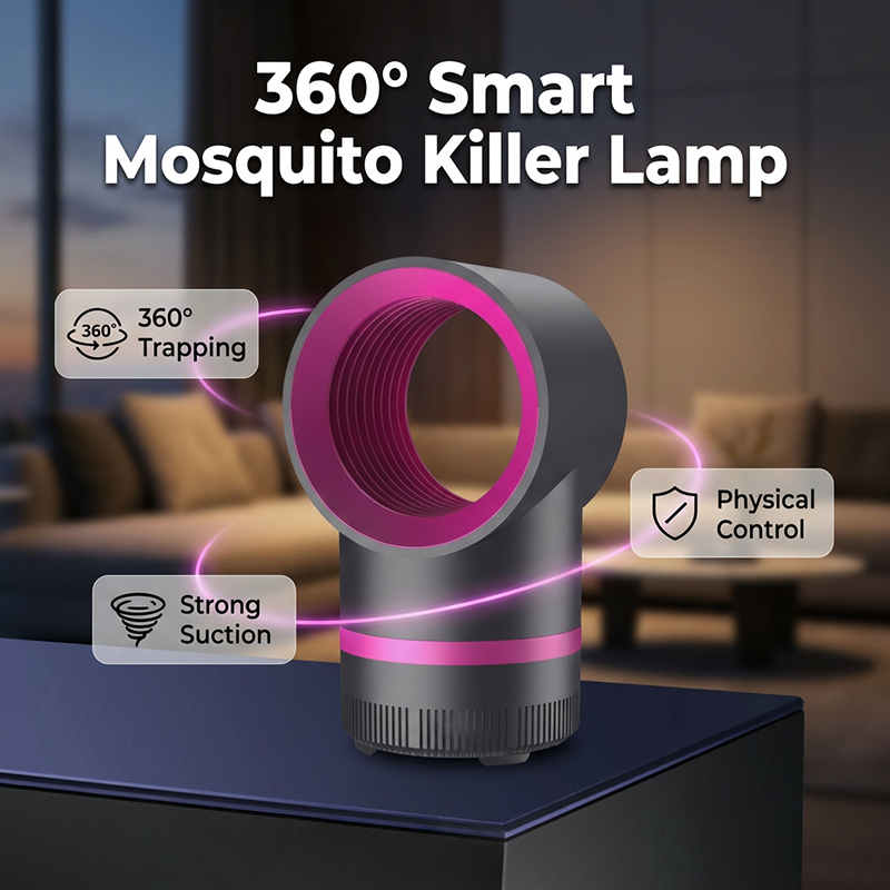 Mosquito Trap 360° Suction Chemical-Free USB-Powered
