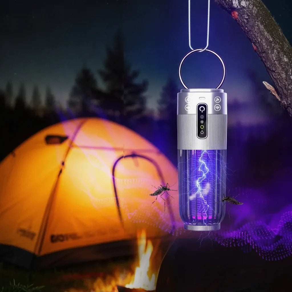 Mosquito Trap Rechargeable UV Zapper 360° Coverage