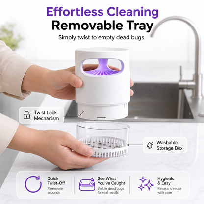 Mosquito Trap USB-Powered UV Light & Silent Fan