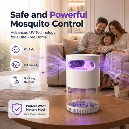 Mosquito Trap USB-Powered UV Light & Silent Fan