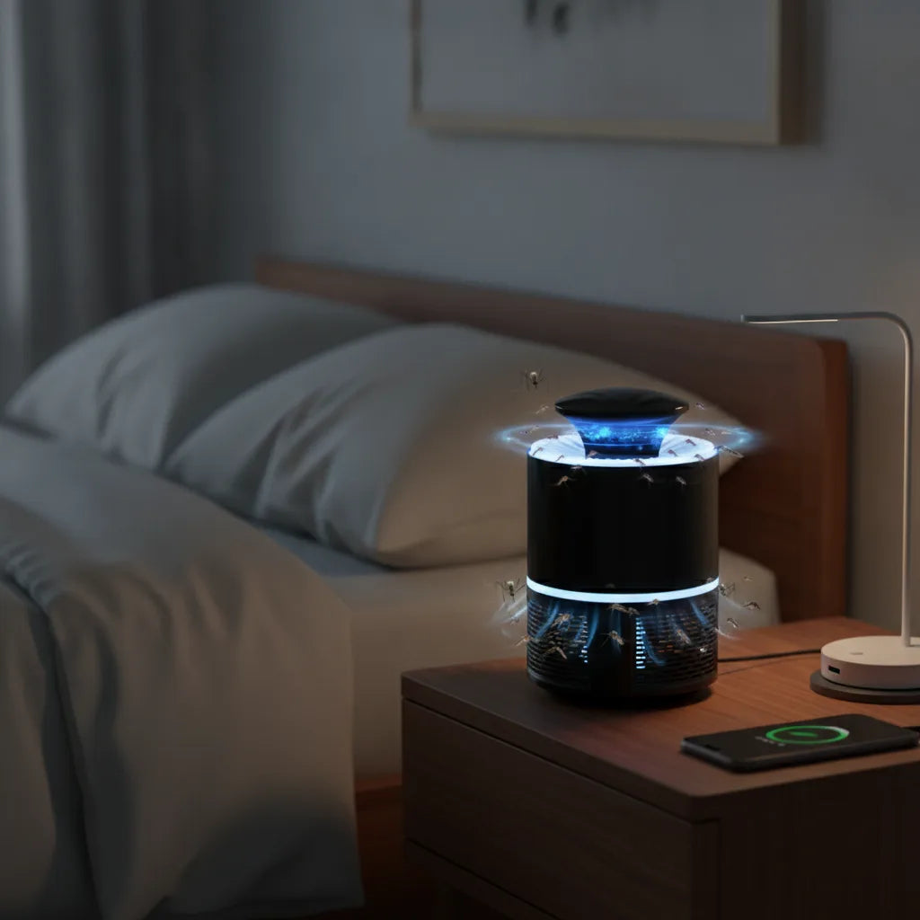 Mosquito Trap UV LED Whisper-Quiet USB-Powered