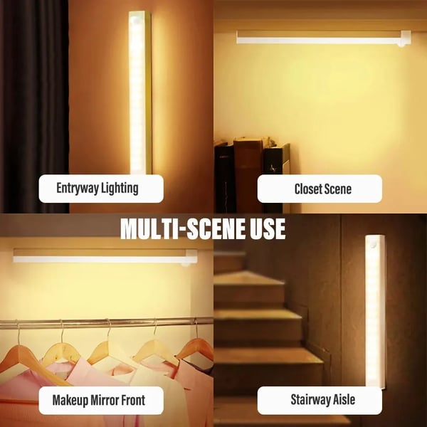 Motion Sensor LED Light USB Rechargeable Magnetic Mount
