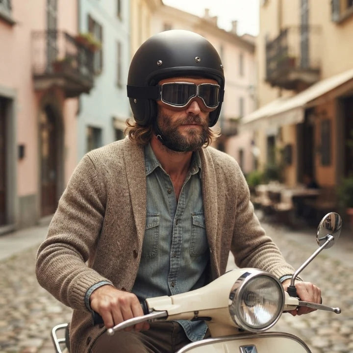 Motorcycle Goggles Fits Over Glasses Scratch-Resistant Lenses