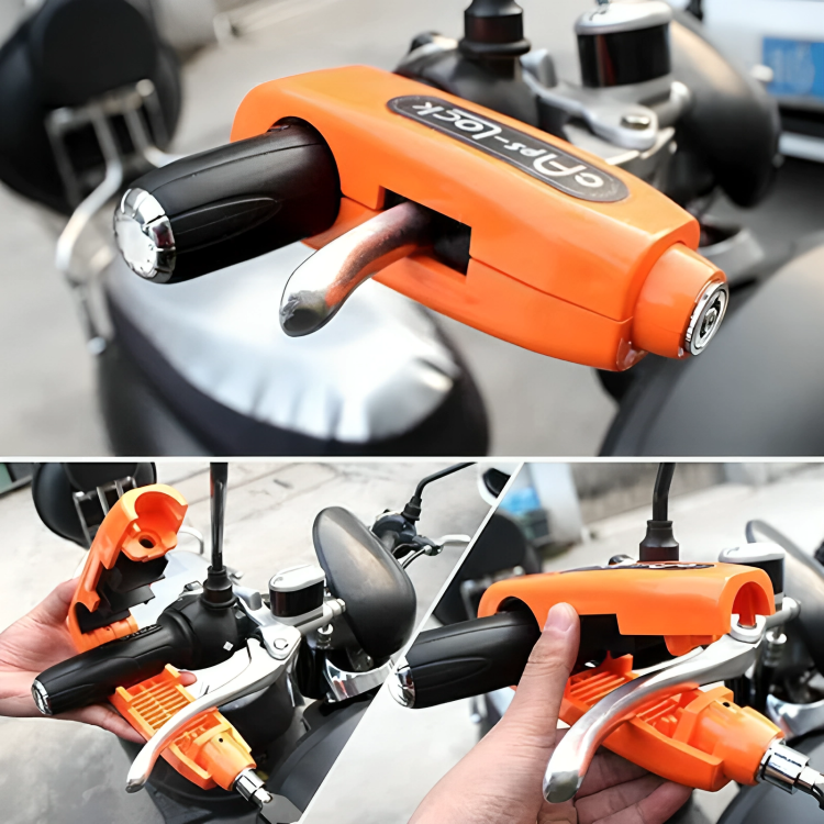 Motorcycle Wheel Lock Quick-Release & Tool-Free Anti-Theft