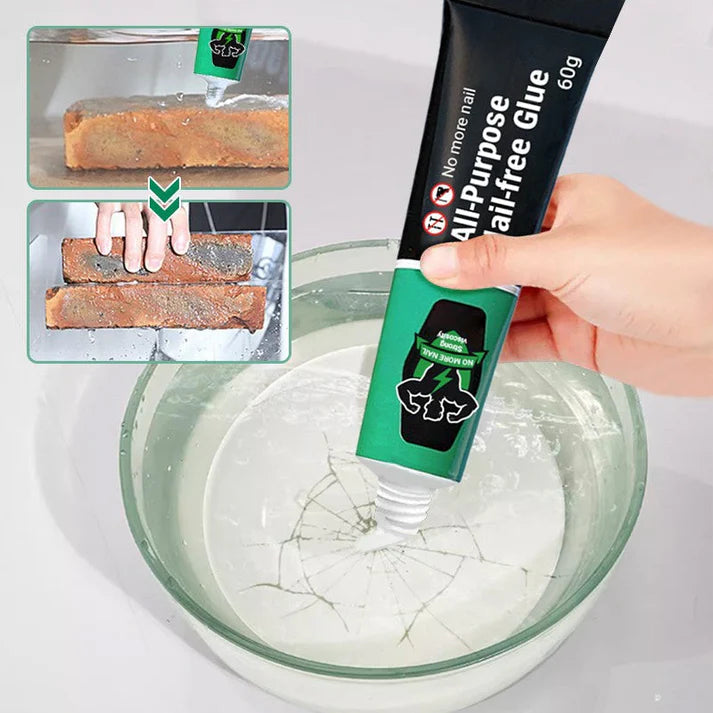 Mounting Adhesive Nail-Free & No-Drill Waterproof 2-Pack