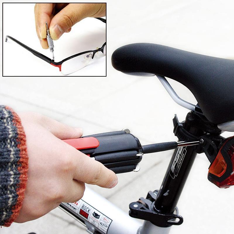 Multi-Bit Screwdriver Quick-Change Bits & LED Light